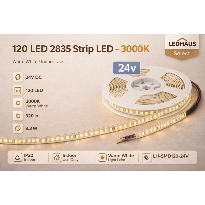 ECO LED HAUS-120 LED SMD ŞERİT LED 3000K 24V