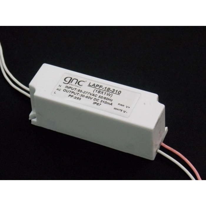 LA-PF-18-310 - Sabit Akım 18W 310mA IP67 PFC Led Sürücüsü