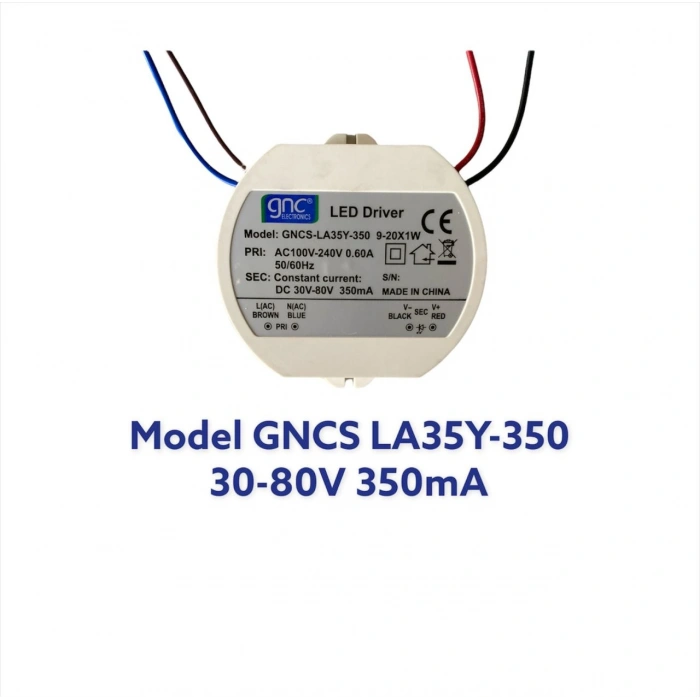LA-PF-35Y-350 35W 350mA Yuvarlak Led Sürücüsü