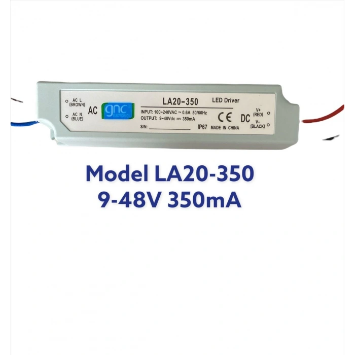 LA20-350 Sabit Akım 20W 350mA LED Sürücüsü