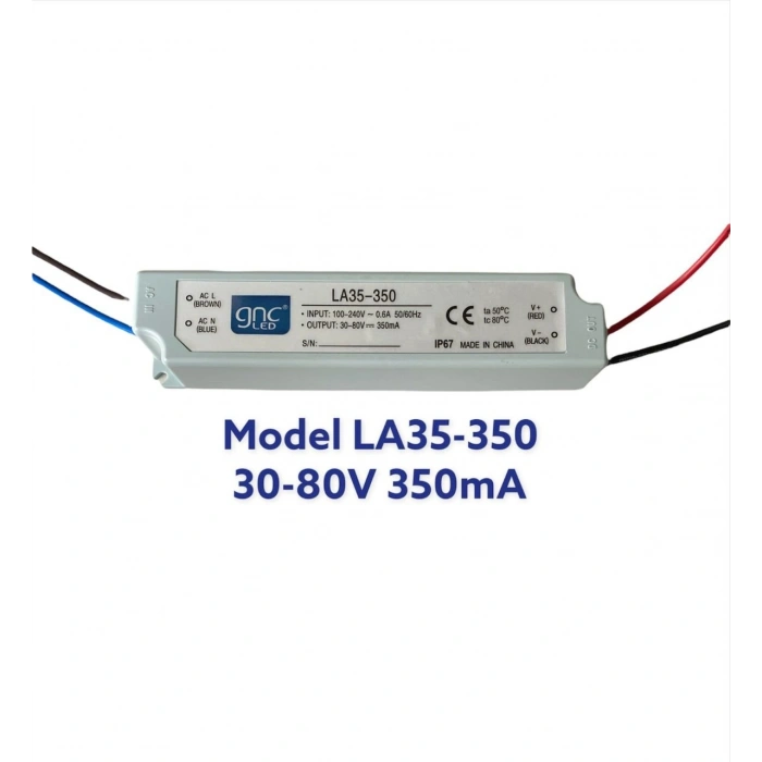 LA35-350 Sabit Akım 35W 350mA LED Sürücüsü