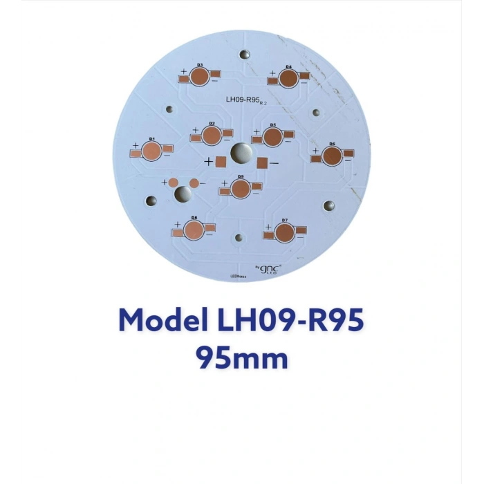 LH09-R95 9lu Yuvarlak Emiter PCB