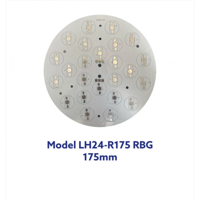 LH24-R175 24lü RGB Yuvarlak Emiter PCB