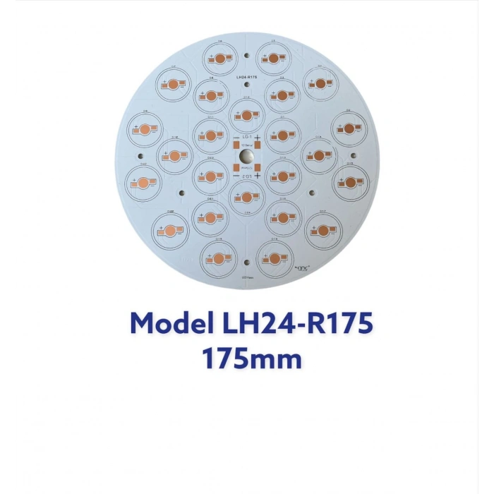 LH24-R175 24lü Yuvarlak Emiter PCB