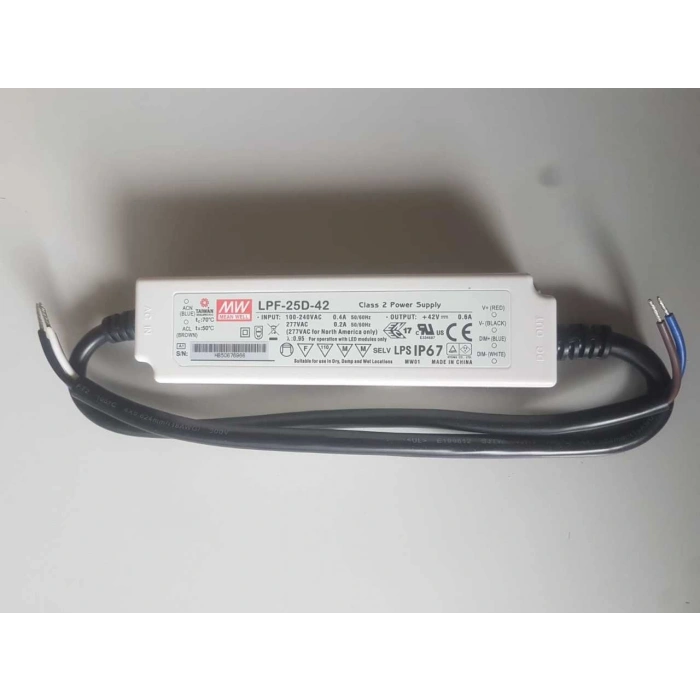 Meanwell LPF-25D-42 IP67  Dım Edilebilir Led Güç Kaynağı