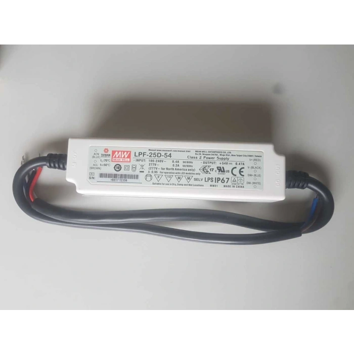 Meanwell LPF-25D-54 IP67 Dım Edilebilir Led Güç Kaynağı