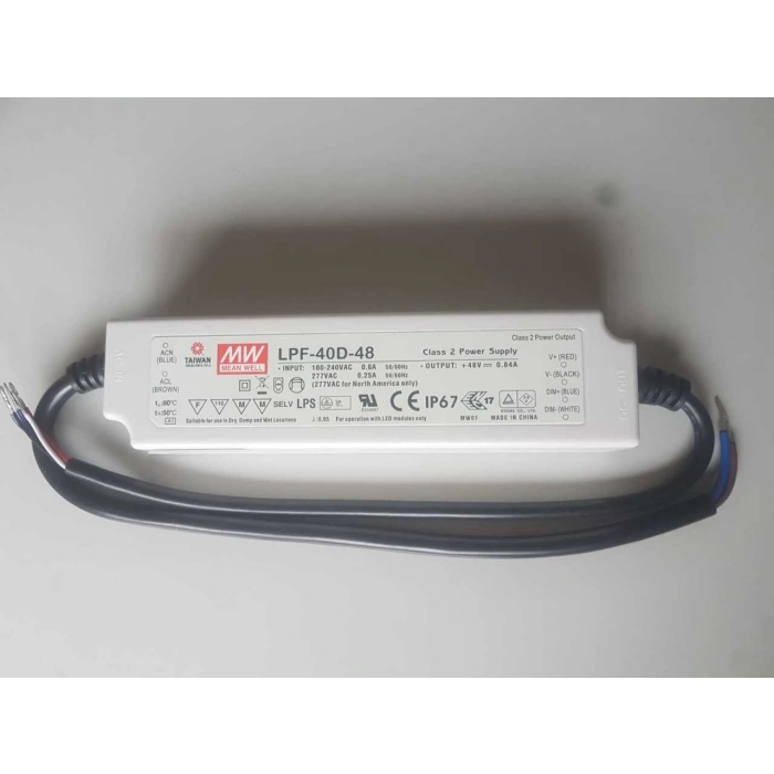 Meanwell LPF-40D-48 IP67 Dım Edilebilir Led Güç Kaynağı