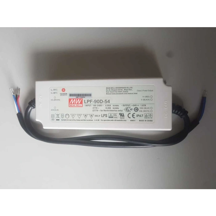 Meanwell LPF-90D-54 IP67 Dım Edilebilir Led Güç Kaynağı