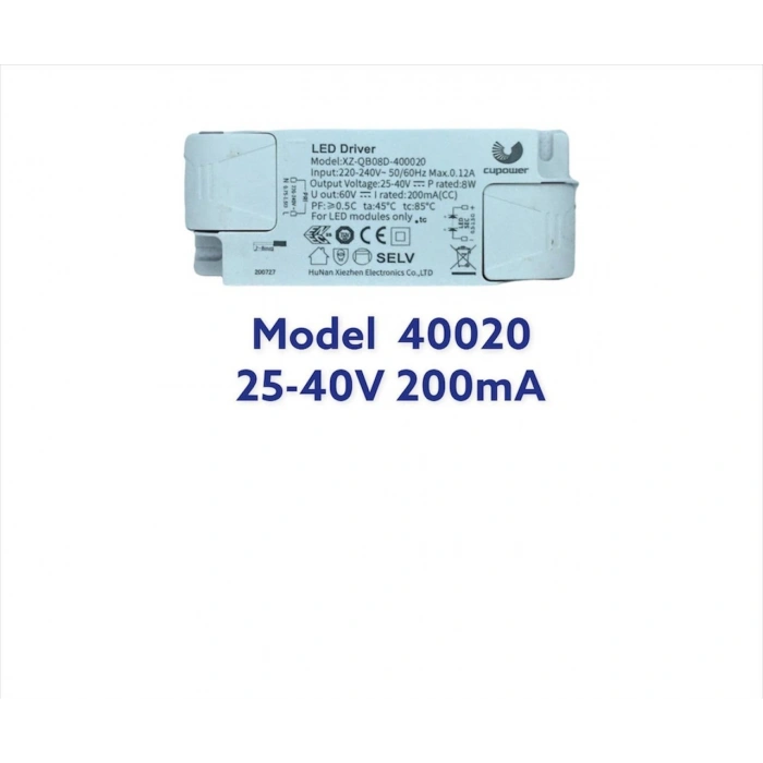 XZ-QB08D-400020 25-40V 8W 200mA