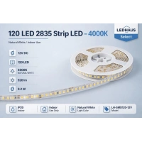 ECO LED HAUS 120 LED SMD ŞERİT LED 4000K 12V