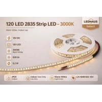 ECO LED HAUS -120 LED SMD ŞERİT LED 3000K 12V