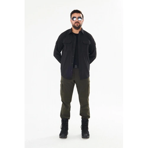 4’lü Set Haki-Siyah Kombin