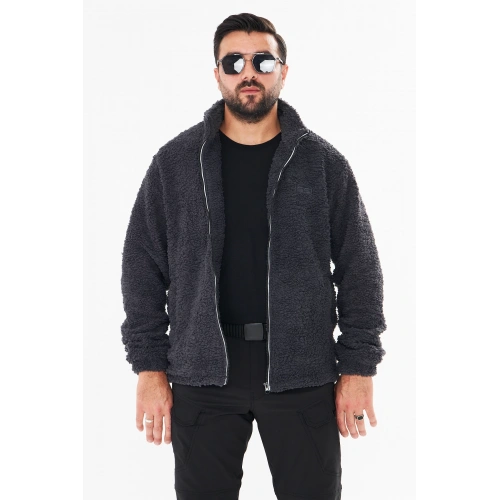 Antrasit Peluş Hırka