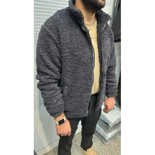 Antrasit Peluş Hırka