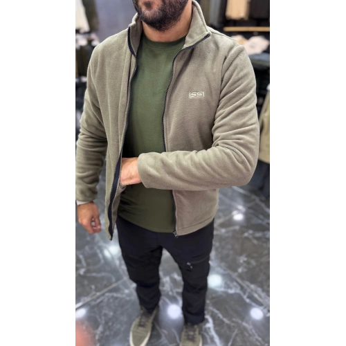 DÜZ POLAR HIRKA HAKİ