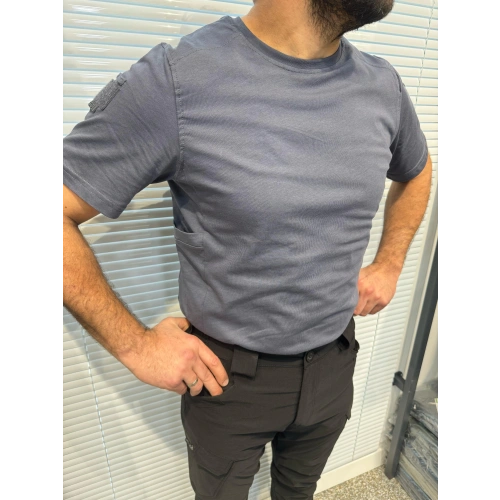 Füme Bisiklet Yaka Taktikal T-shirt