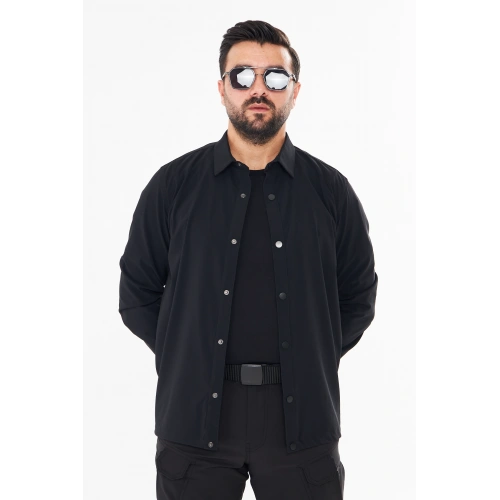 İssi Çıtçıtlı Gömlek Siyah