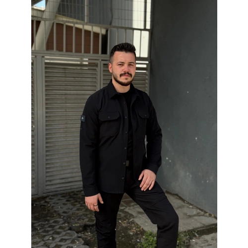 İSSİ Kışlık Pençli Gömlek Siyah