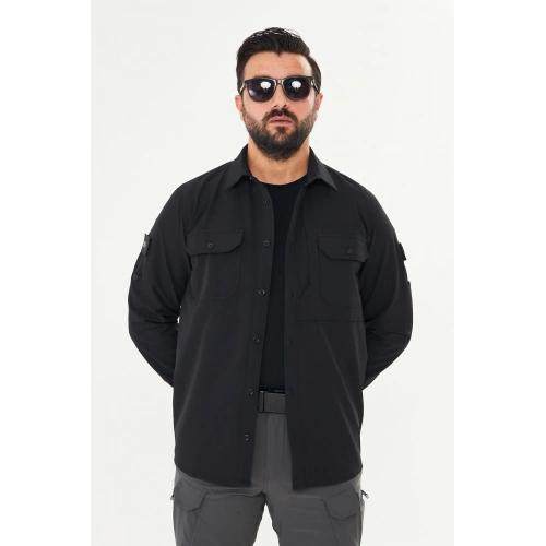 İSSİ Kışlık Pençli Gömlek Siyah