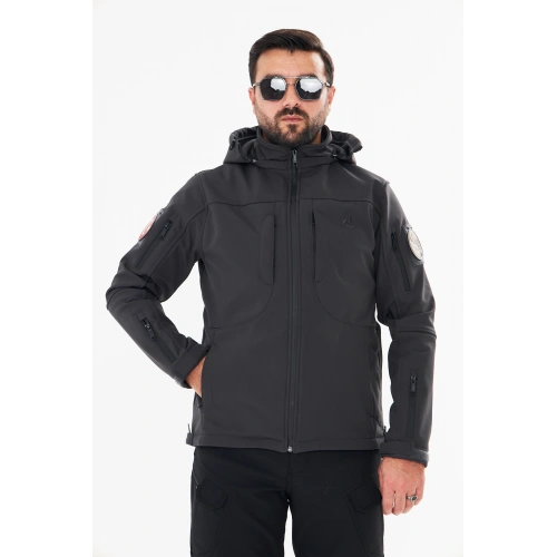 İSSİ Tactical Pro Softshell Kışlık Mont Antrasit