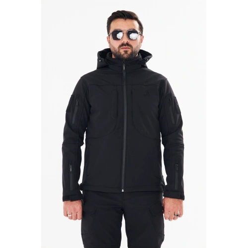 İSSİ Tactical Pro Softshell Kışlık Mont Siyah