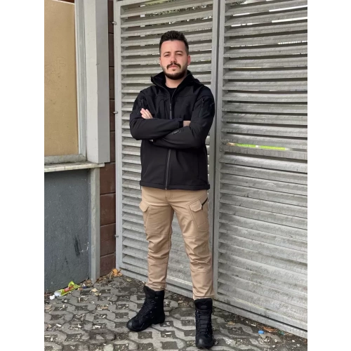 İSSİ Tactical Pro Softshell Kışlık Mont Siyah