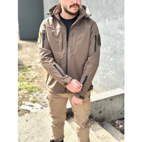İSSİ Tactical Pro Softshell Kışlık Mont Toprak