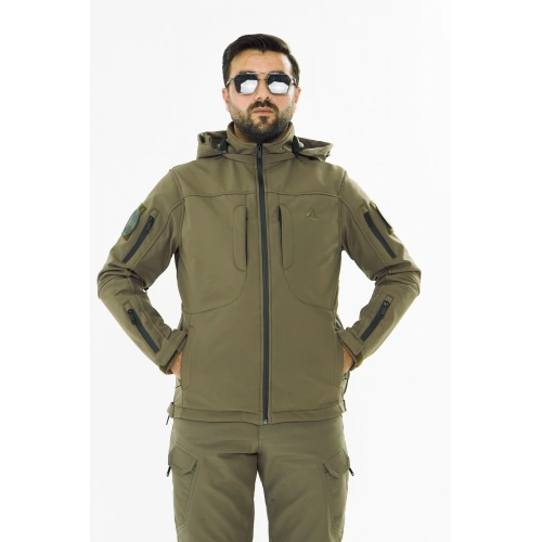 İSSİ Tactical Pro Softshell Kışlık Mont Toprak