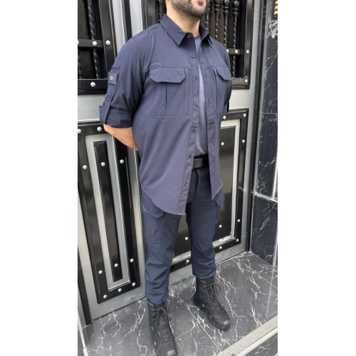 Taktikal 4lü Lacivert Premium Kombin