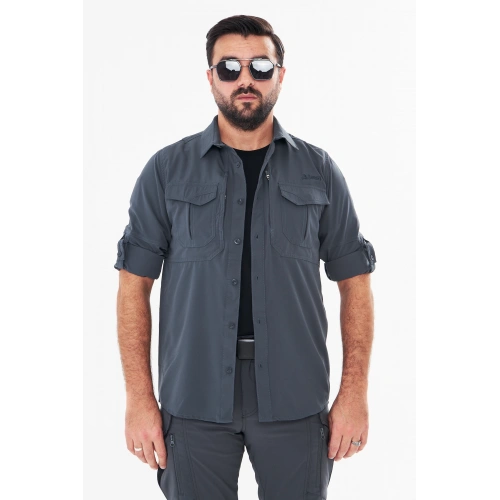 Taktikal Antrasit Premium Gömlek