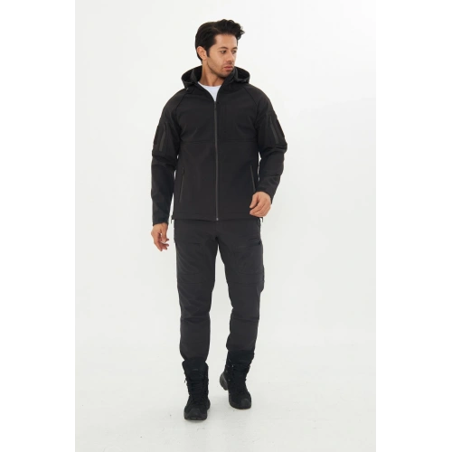 Kışlık 504 softshel alt üst takım antrasit