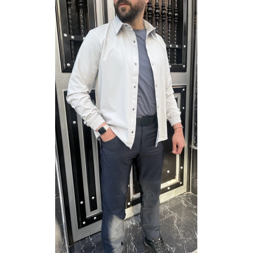 4 lü Mevsimlik Gömlek(ceket) Kombin - Açık Gri-Lacivert