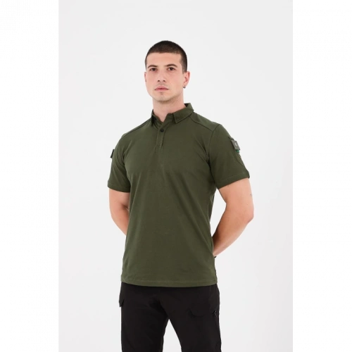 Taktikal Polo Haki-Siyah Pantolon Kombin