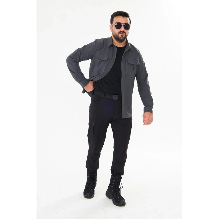 4’lü Set Siyah-Antrasit Kombin