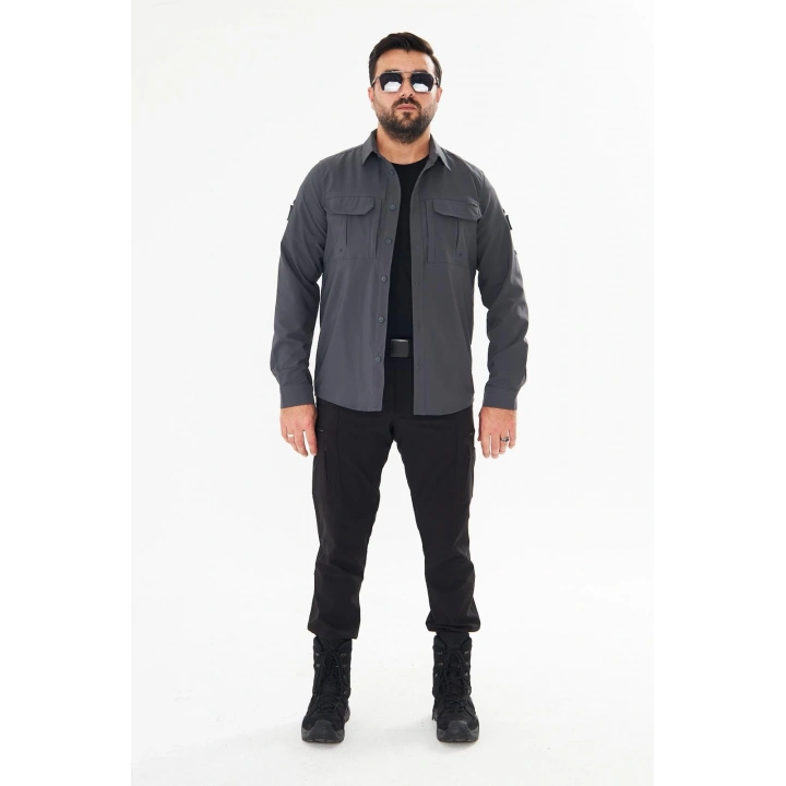 4’lü Set Siyah-Antrasit Kombin