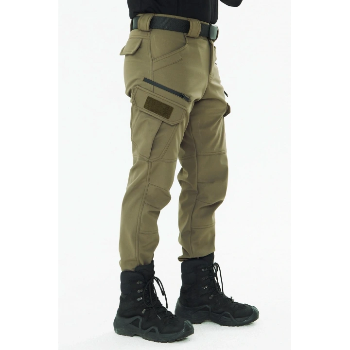 508 Kışlık Softshel İçi Polarlı Toprak Pantolon