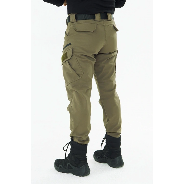 508 Kışlık Softshel İçi Polarlı Toprak Pantolon