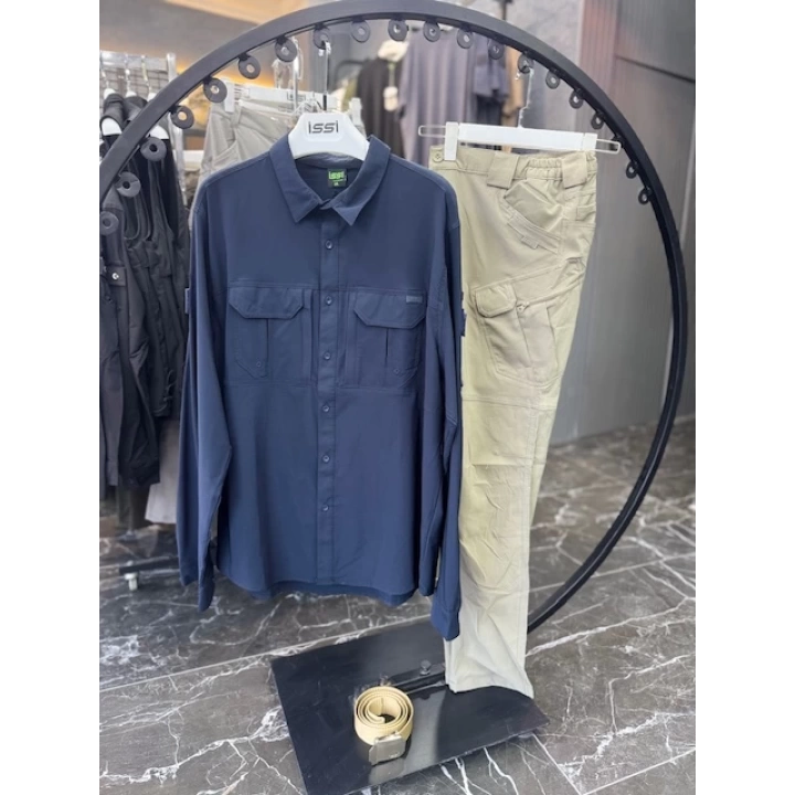 Battal Beden Taktikal 3lü Lacivert-Çöl Kombin