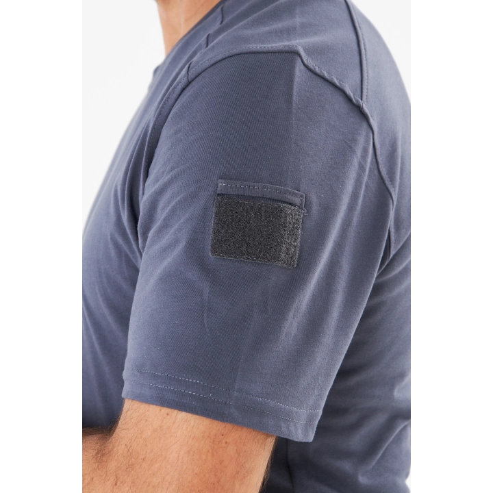 Battal Füme Bisiklet Yaka Taktikal T-shirt