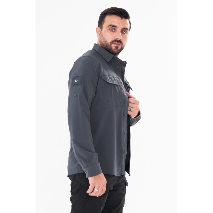 Battal Taktikal Pençli Antrasit Gömlek