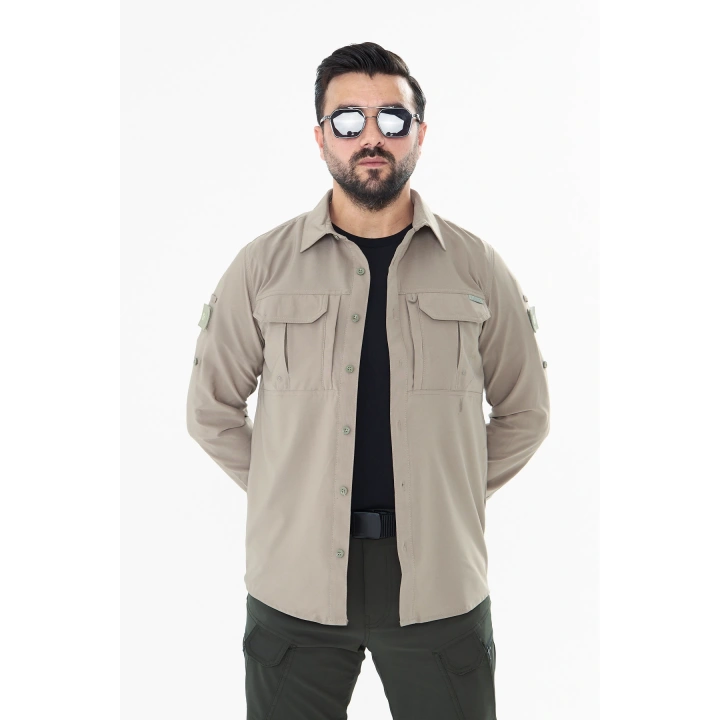 İSSİ Battal Taktikal Pençli Çöl Gömlek