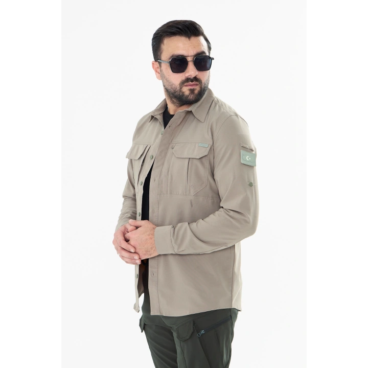 İSSİ Battal Taktikal Pençli Çöl Gömlek