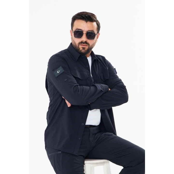 İSSİ Battal Taktikal Pençli Lacivert Gömlek