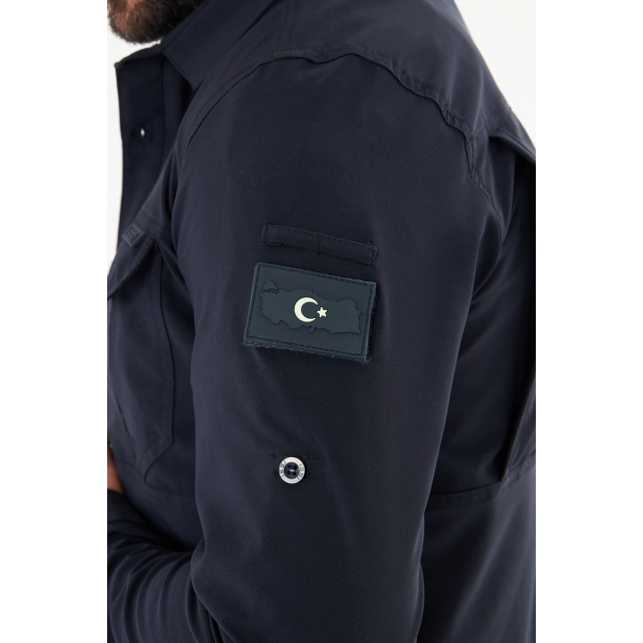 İSSİ Battal Taktikal Pençli Lacivert Gömlek