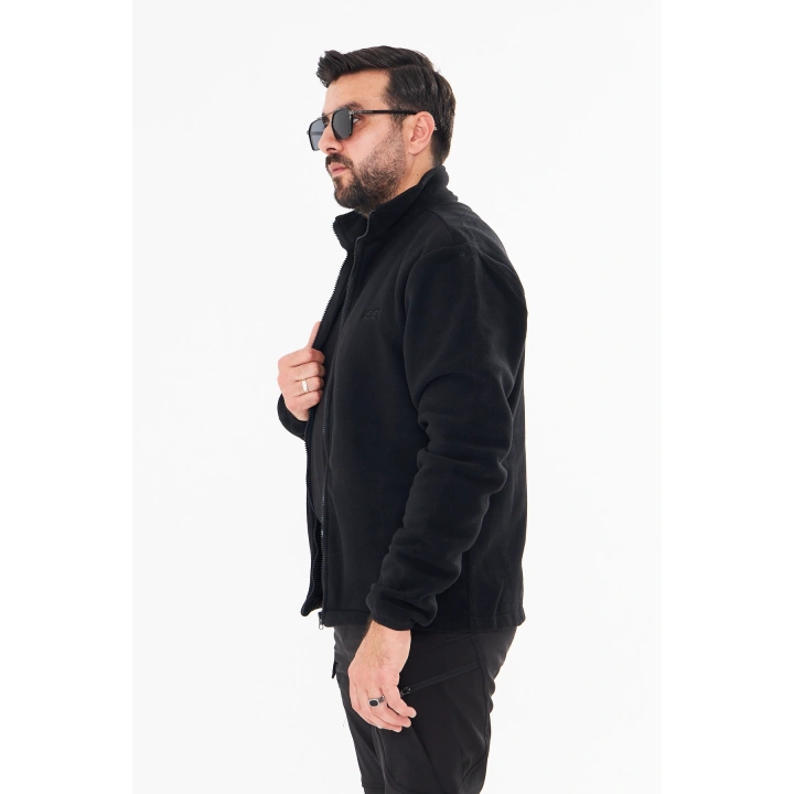 DÜZ POLAR HIRKA SİYAH