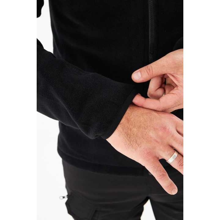 DÜZ POLAR HIRKA SİYAH