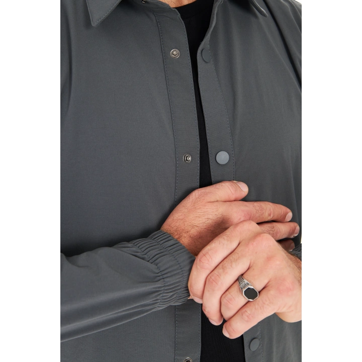 İssi Çıtçıtlı Gömlek K.gri