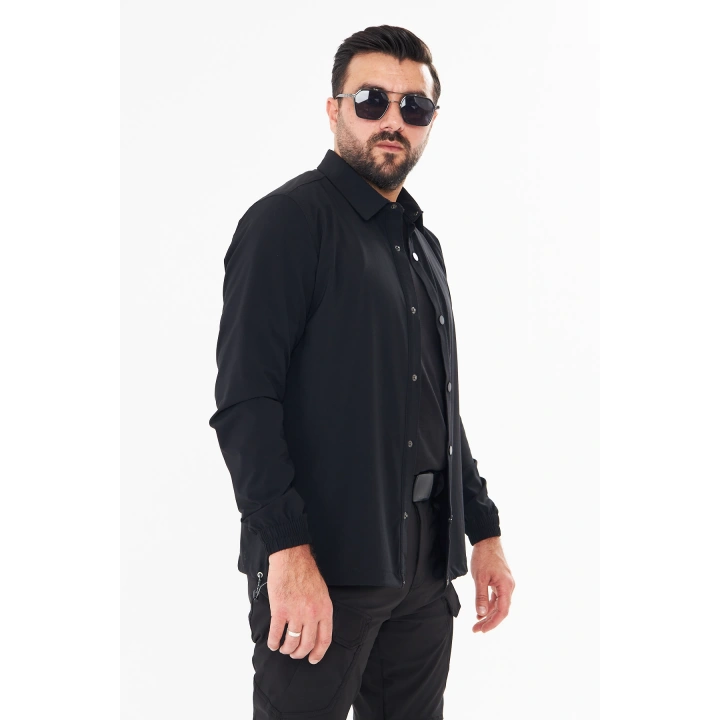 İssi Çıtçıtlı Gömlek Siyah