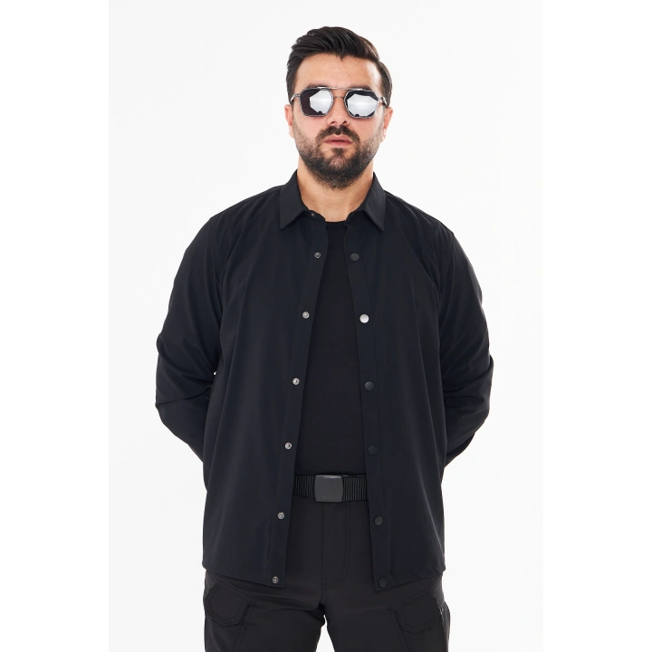 İssi Çıtçıtlı Gömlek Siyah