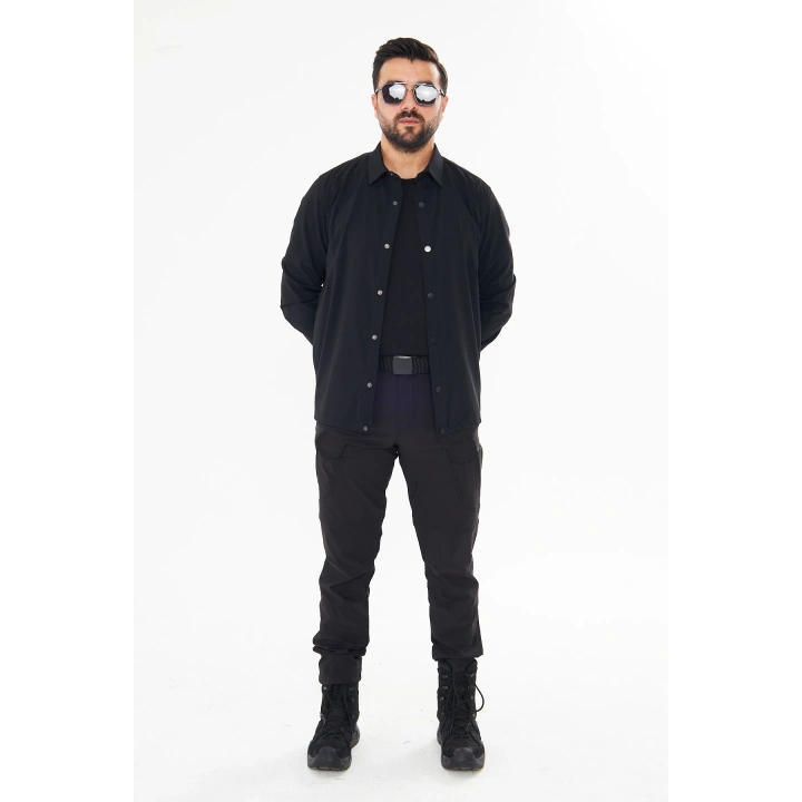 İssi Çıtçıtlı Gömlek Siyah